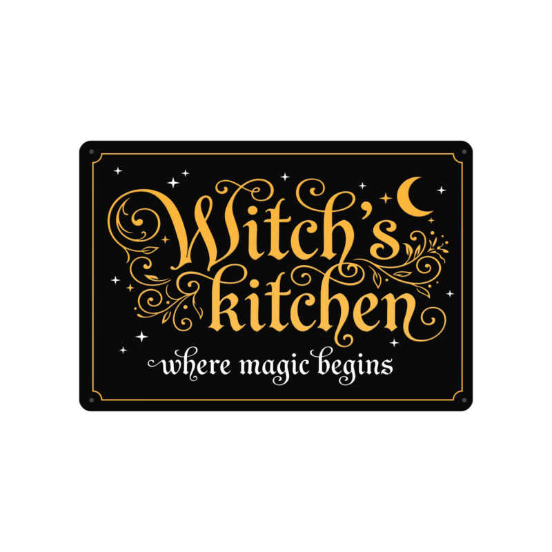 Witches Kitchen – metalowa tabliczka | DrPlaga.pl